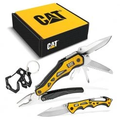 3 Piece 10-in-1 Multi-Tool, Knife, and Key Chain Gift Box Set by CAT