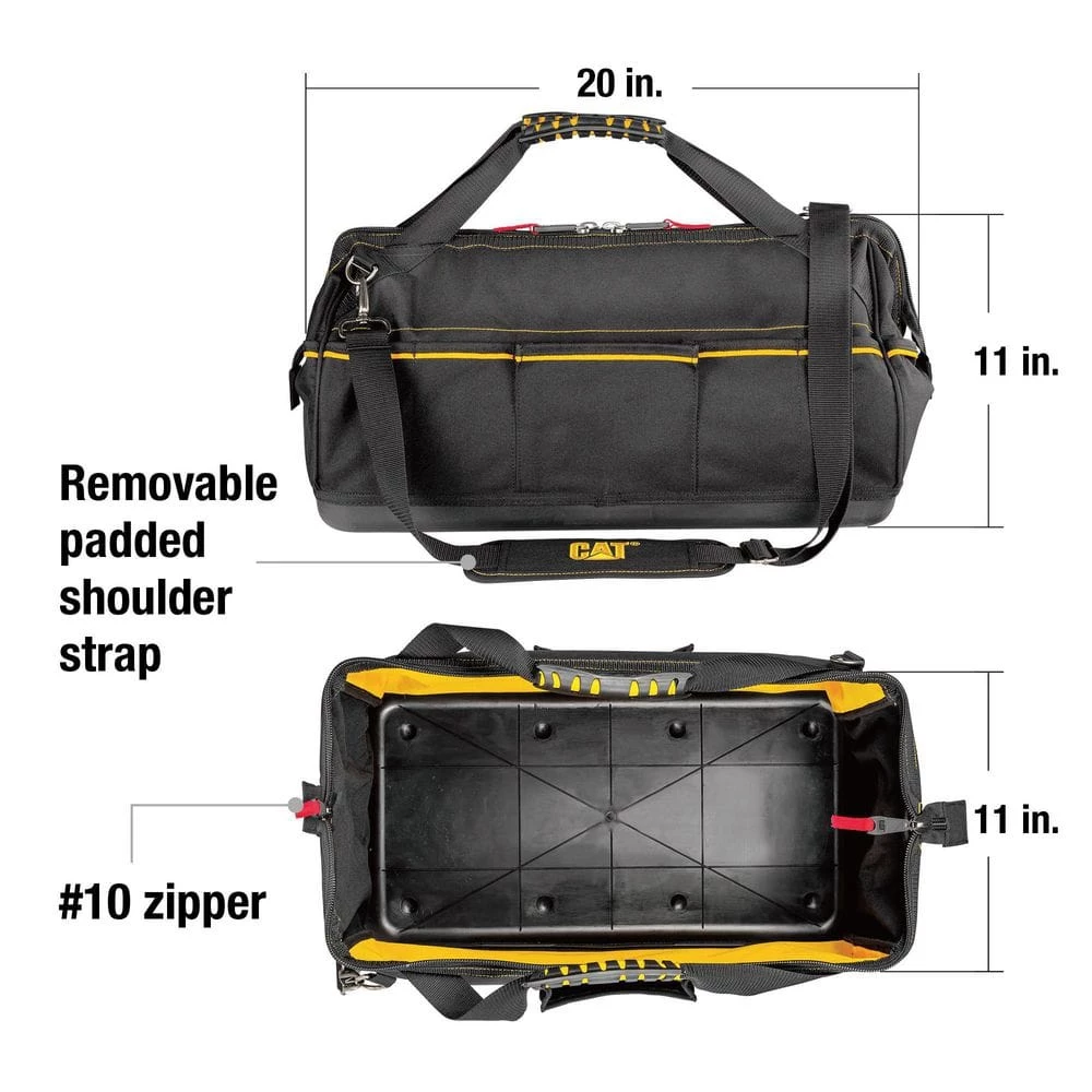 20 in. Tech Wide-Mouth Tool Bag by CAT - Image 4