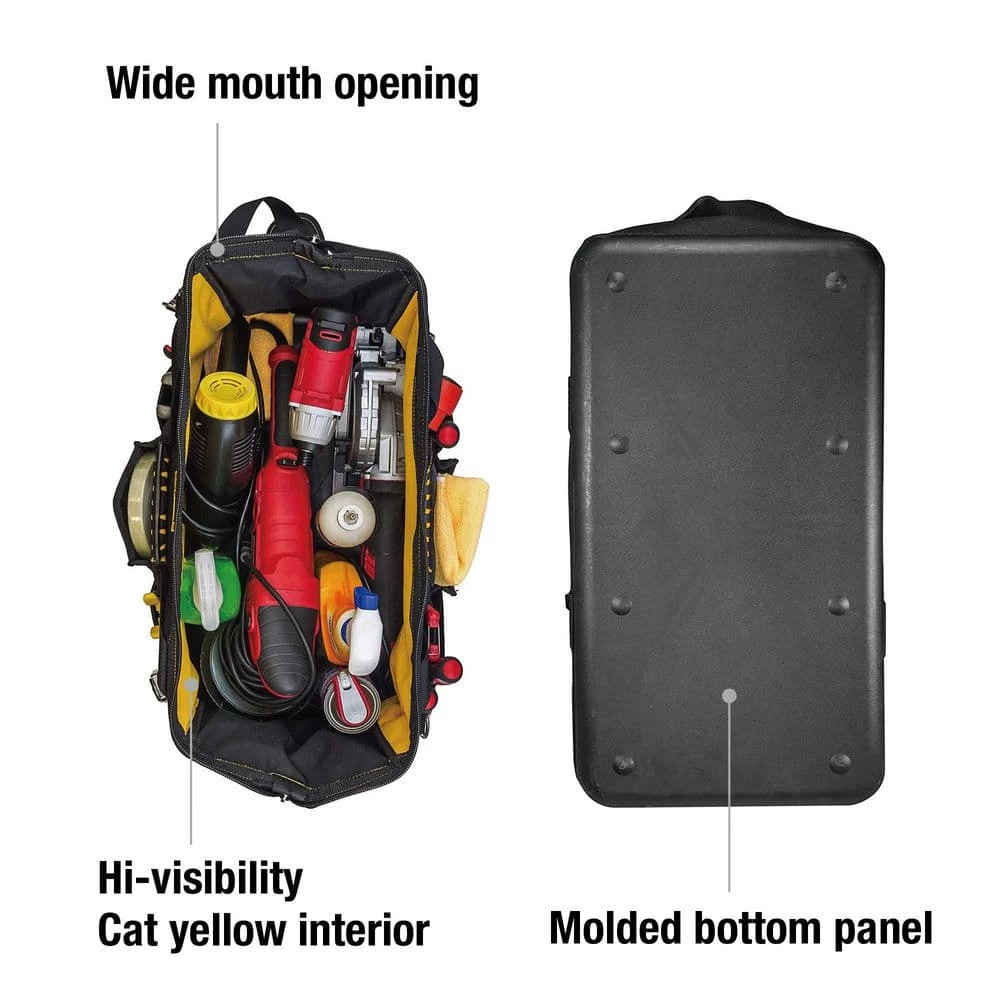 20 in. Tech Wide-Mouth Tool Bag by CAT - Image 3