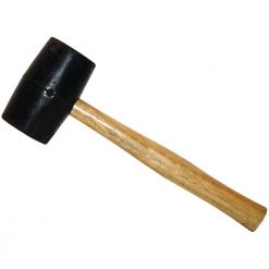 24 oz. Rubber Mallet with 13 in. Wood Handle by Bon Tool