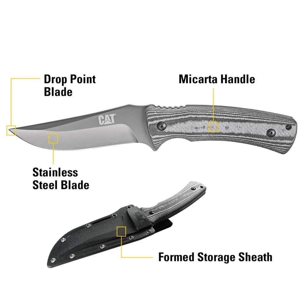 9 in. Fixed Blade Knife by CAT - Image 2