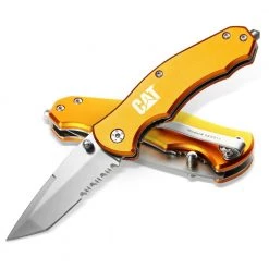 2.625 in. Stainless Steel Partially Serrated Tanto Folding Knife by CAT