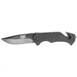 3.25 in. Stainless Steel Straight Edge Drop Point Folding Knife by CAT