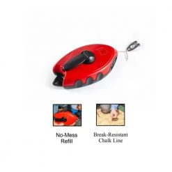 Plumb Bob Chalk Line with 4 oz Chalk Bottle by Kapro