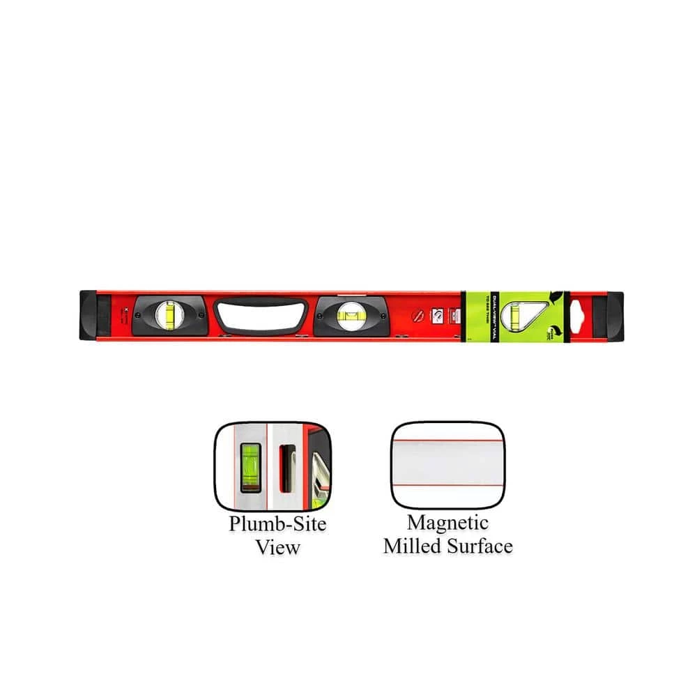 48 in. Magnetic Aluminum I-Beam with Plumb Site by Kapro