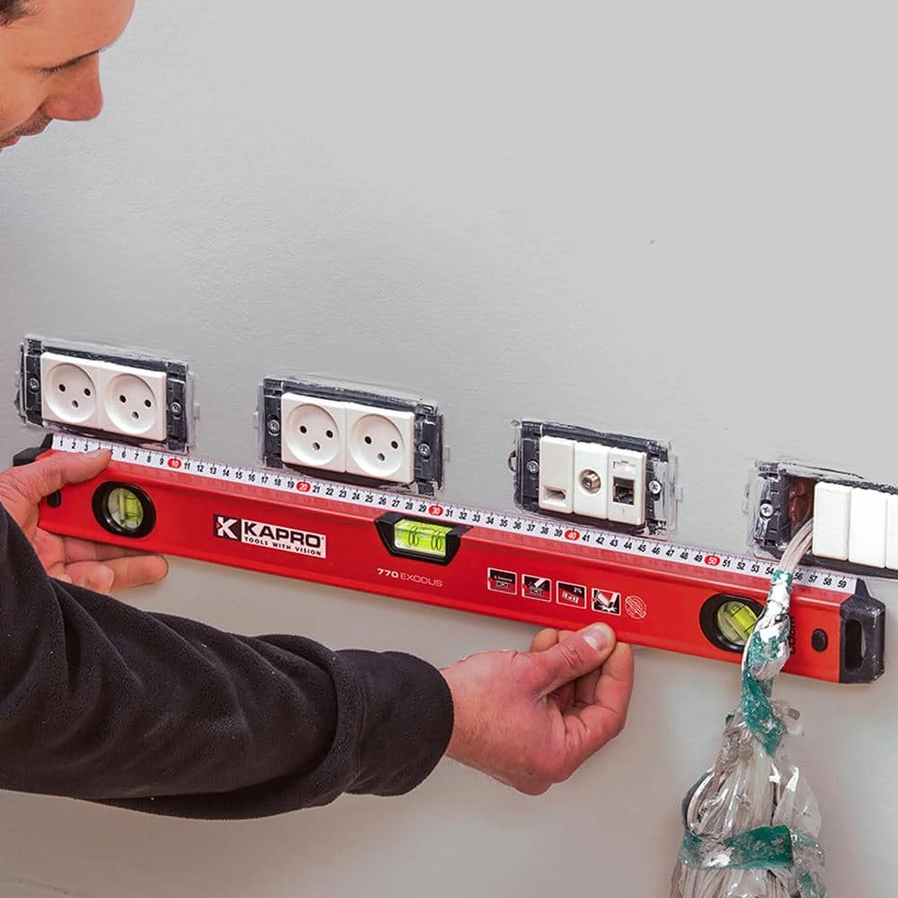 48 in. Exodus Professional Box Level with 45 Vial and Ruler by Kapro - Image 8