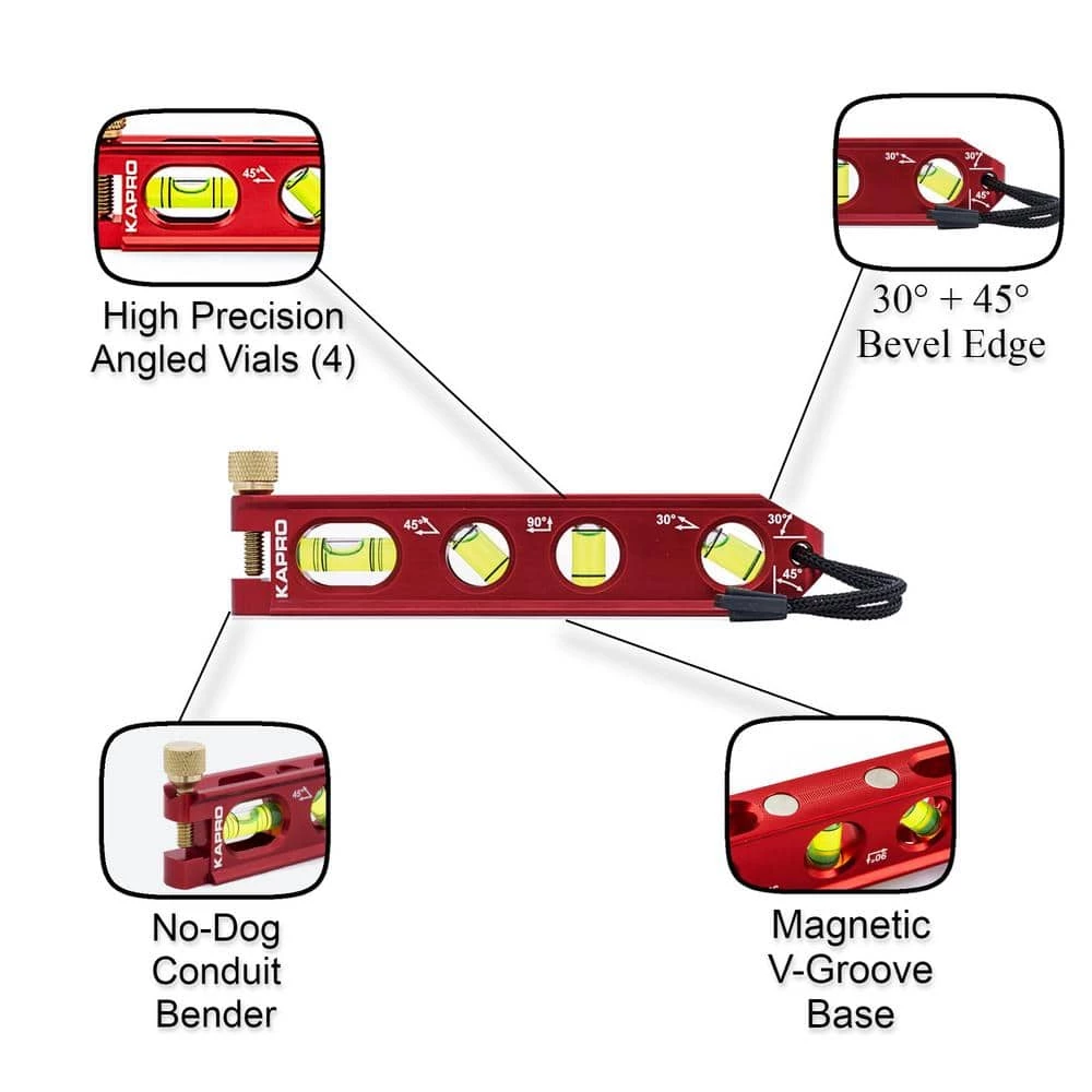 6 in. Magnetic Billet Level with Set Screw by Kapro - Image 2