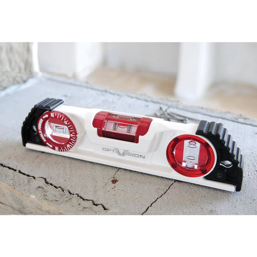 10 in. Magnetic Cast Torpedo Level with OPTIVISION and Angle Finder by Kapro - Image 7