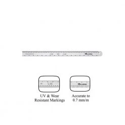 12 in. Aluminum Ruler with Conversion Table by Kapro
