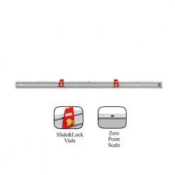 36 in. Set and Match Ruler with Sliding Vials with English Graduations 1/8 by Kapro