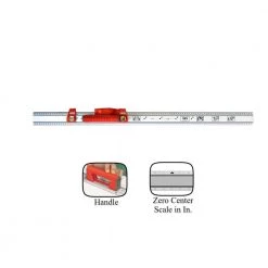 36 in. Set and Match Ruler with Sliding Vials Knife Guide Handle and with English Graduations 1/8 by Kapro