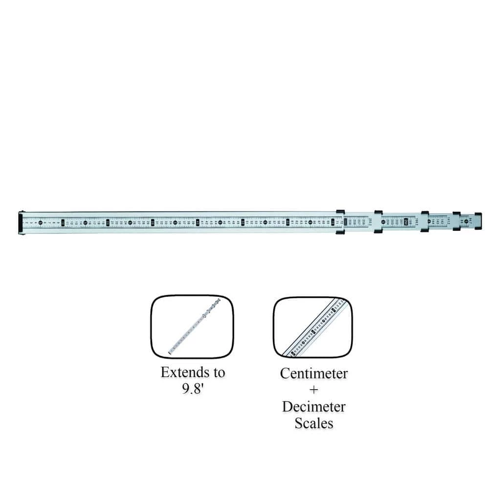 4 m Telescopic Aluminum Ruler - Metric Graduations by Kapro