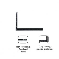 16 in. x 24 in. Steel Carpenter Square with Conversion and Rafter Tables by Kapro