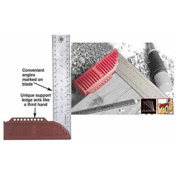 8 in. Try and Mitre Square with Stainless Steel Blade by Kapro - Image 3