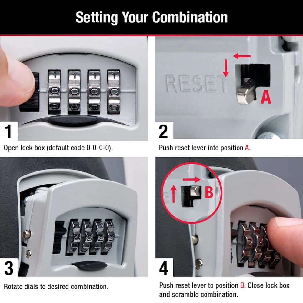 Lock Box, Resettable Combination Dials by Master Lock - Image 7