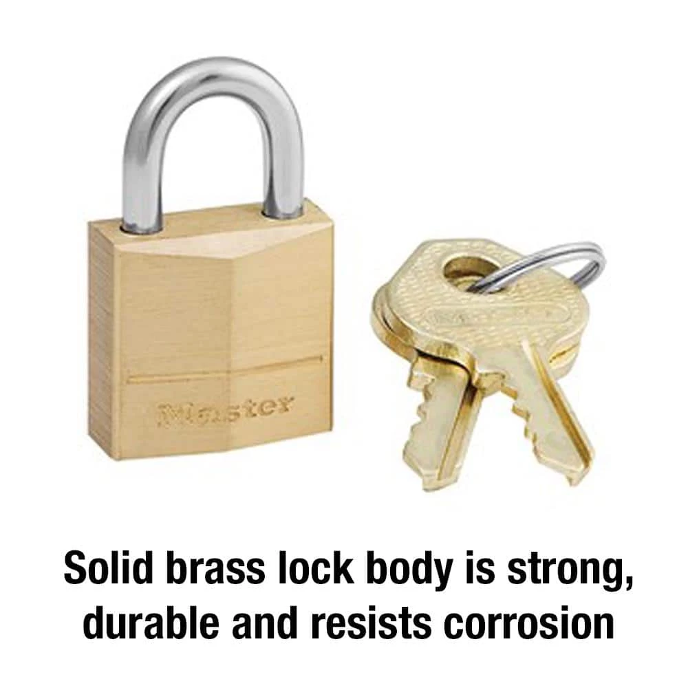 Lock with Key, 3/4 in. Wide by Master Lock - Image 3