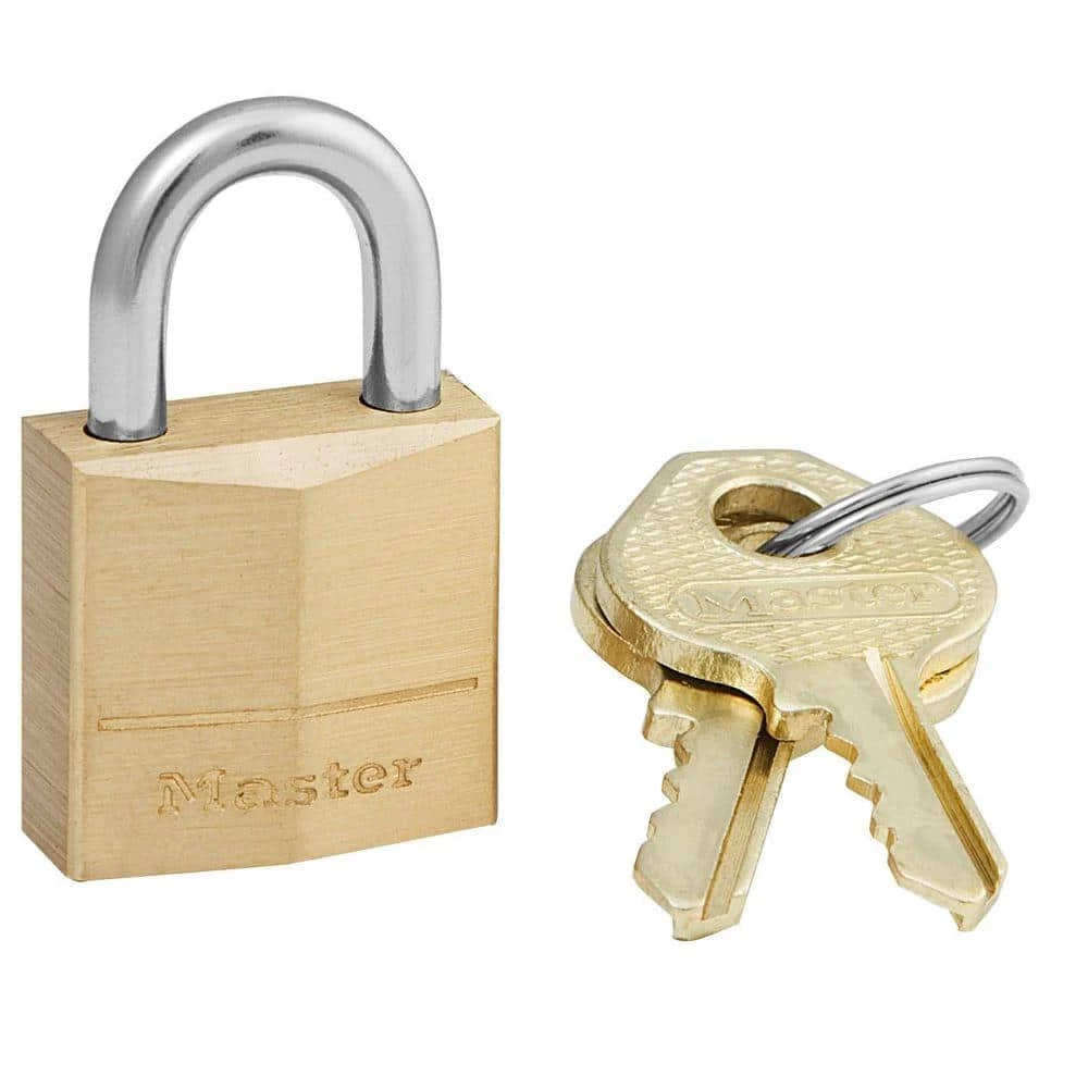 Lock with Key, 3/4 in. Wide by Master Lock