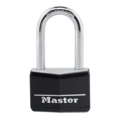 Lock with Key, 1-9/16 in. Wide, 1-1/2 in. Shackle by Master Lock