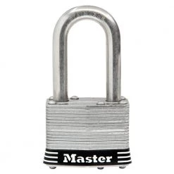 Stainless Steel Outdoor Padlock with Key, 1-3/4 in. Wide, 1-1/2 in. Shackle by Master Lock