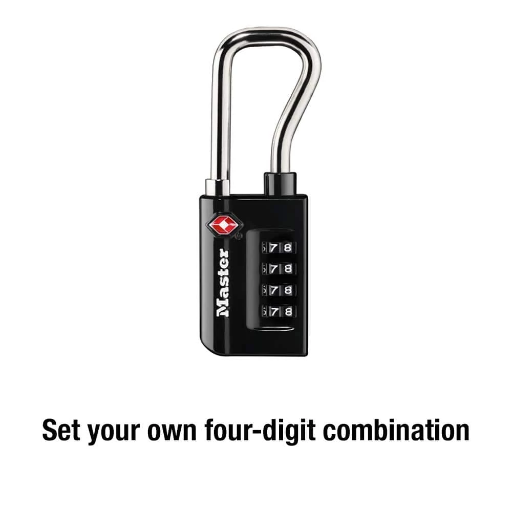 TSA Approved Combination Luggage Lock, Resettable, Extended Shackle by Master Lock - Image 5