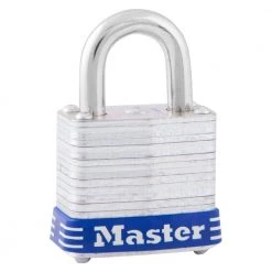 Outdoor Padlock with Key, 1-1/8 in. Wide by Master Lock