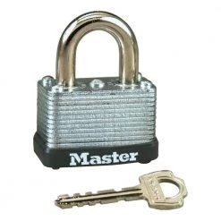 Lock with Key, 1-1/2in. Wide by Master Lock