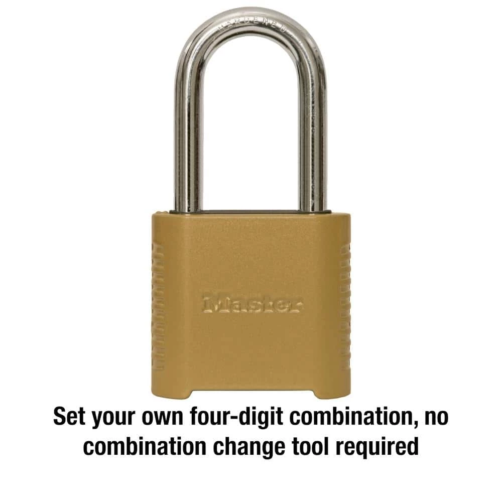 Outdoor Combination Lock, 2 in. Shackle, Resettable by Master Lock - Image 4