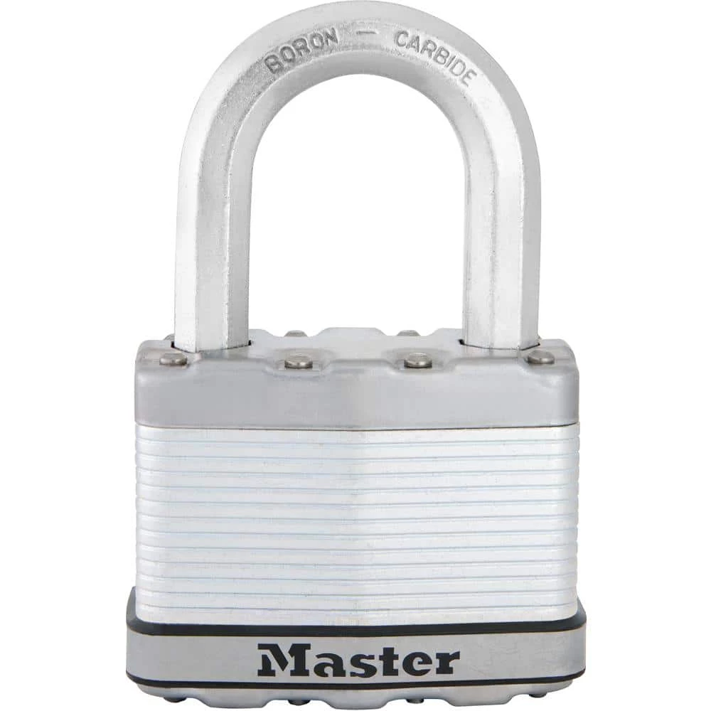 Heavy Duty Outdoor Padlock with Key, 2-1/2 in. Wide, 1-1/2 in. Shackle by Master Lock