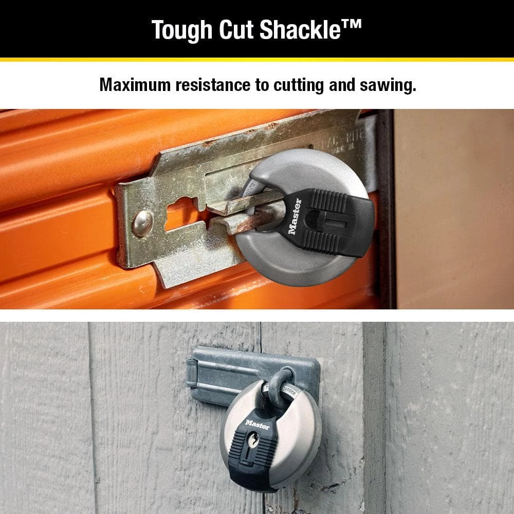 Heavy Duty Outdoor Shrouded Padlock with Key, 3-1/8 in. Wide by Master Lock - Image 2