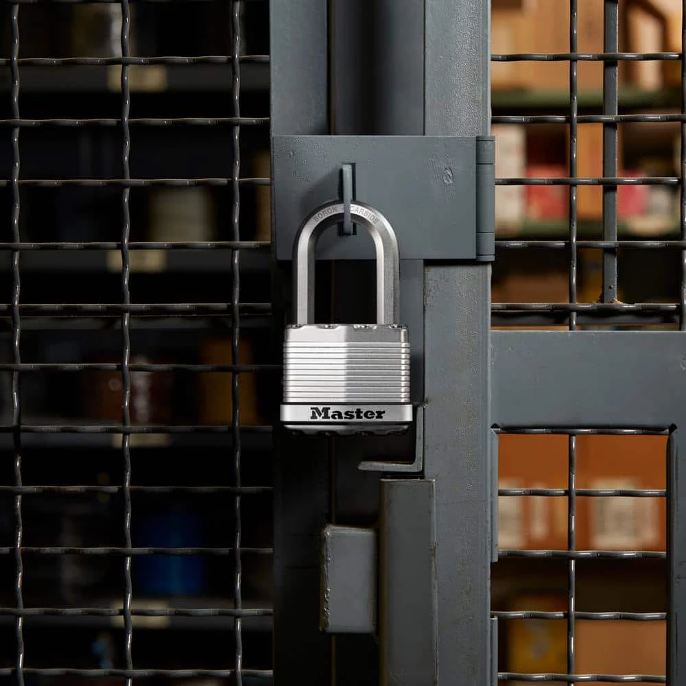 Heavy Duty Outdoor Padlock with Key, 2 in. Wide, 1-1/2 in. Shackle, 2 Pack by Master Lock - Image 2