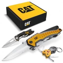 3-Piece 9-in-1 Multi-Tool, Knife, and Multi-Tool Key Chain Gift Box Set by CAT