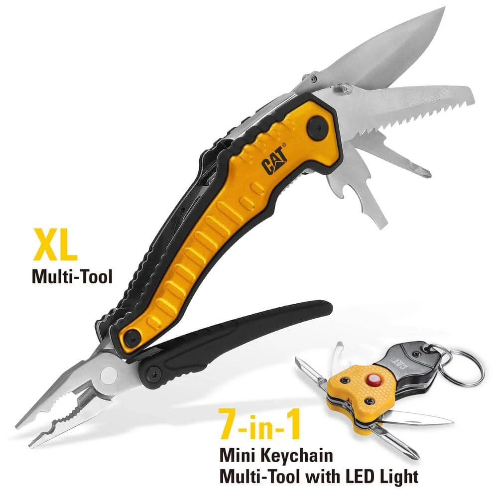 XL Multi-Tool and Multi-Tool Key Chain with Light Gift Box Set (2-Piece) by CAT - Image 4