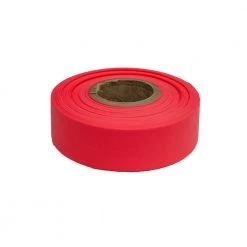 1-3/16 in. x 150 ft. Fluorescent Red Flagging Tape (12-Pack) by Bon Tool